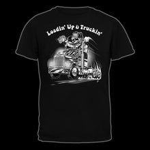 Load image into Gallery viewer, Loadin&#39; Up and Truckin&#39; Semi Truck drag racing tee!