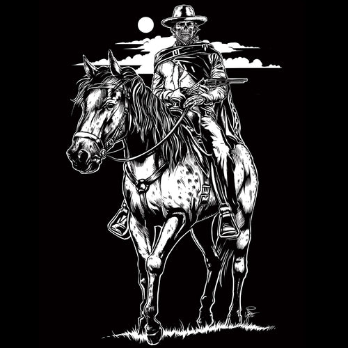 Pale Gunfighter | Old West Death Dealers Collection | Ghost Town Zombie T-Shirt