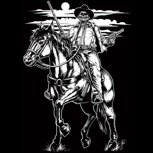 Nothing Stops the Rooster | Old West Death Dealers Collection | Ghost Town Zombie T-Shirt