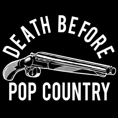 Shotgun Logo | Death Before Pop Country | Classic Country Inspired T-shirts