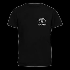 "Take this Shirt and Shove it" | Outlaw Country Music Black T-Shirt, Death Before Pop Country