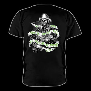 "Muskogee Okie" Retired Style (We Don't Smoke Marijuana) Outlaw Country Music T-Shirt, Death Before Pop Country
