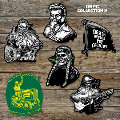 Classic Country Sticker Pack 2! 6 Death Before Pop Country Stickers