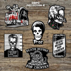 Classic Country Sticker Pack 4! 6 Death Before Pop Country Stickers – DBPC