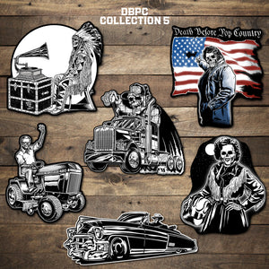 Classic Country Sticker Pack 5! 6 Death Before Pop Country Stickers