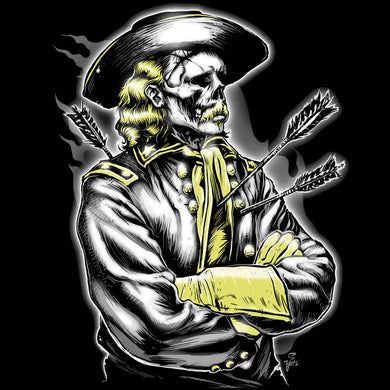 Old West Death Dealers Collection George Armstrong Custer | Death Before Pop Country Ghost Town T-Shirt