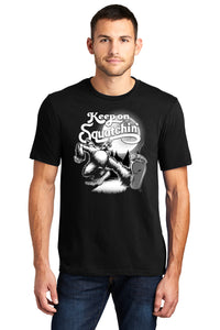 Keep on Squatchin' GLOW Bigfoot T-Shirt plus sticker!